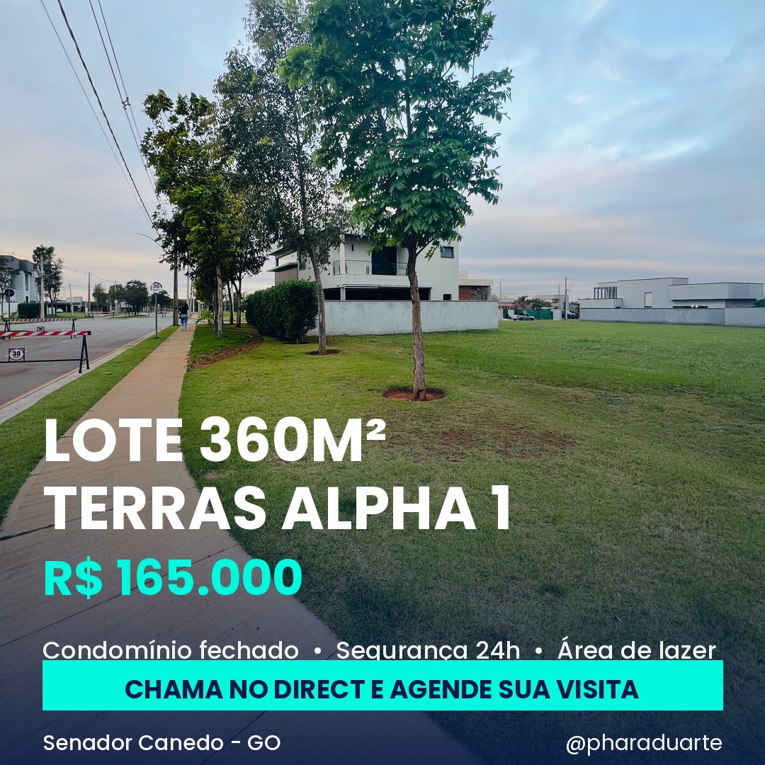 Lote Terras Alpha 1 senador Canedo Go